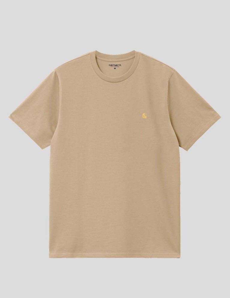 Camisa CARHARTT WIP chase tee sable/gold